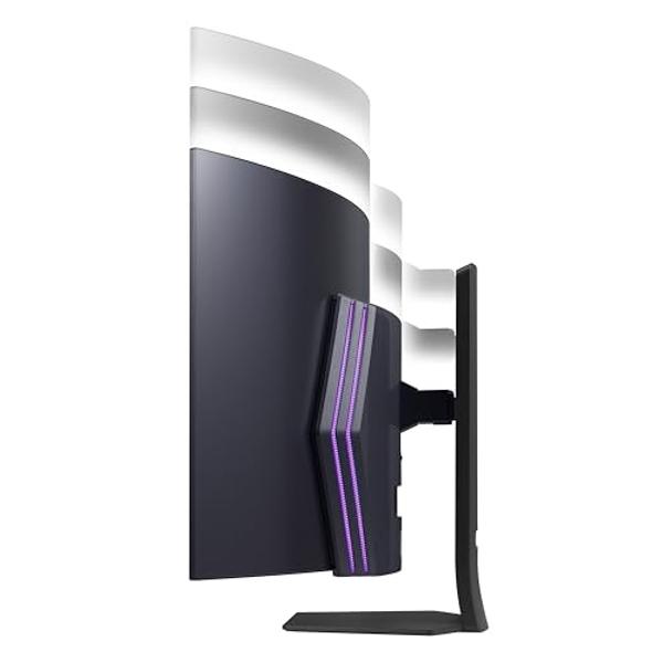 LG 45GS95QE Ultragear OLED Curved Gaming Monitor 45-Inch WQHD 800R 240Hz 0.03ms DisplayHDR True Black 400 AMD FreeSync Premium Pro NVIDIA G-Sync HDMI 2.1 DisplayPort Tilt/Height/Sw