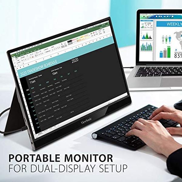 AOC e1659Fwu 16-Inch Ultra Slim 1366x768 Res 200 cd/m2 Brightness USB 3.0-Powered Portable LED Monitor (Renewed)