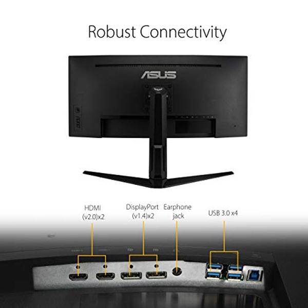Dell S2722DGM Curved Gaming Monitor - 27-inch QHD (2560 x 1440) 1500R Curved Display, 165Hz Refresh Rate (DisplayPort), HDMI/DisplayPort Connectivity, Height/Tilt Adjustability - B
