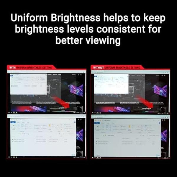 ASUS ROG Swift 32” 4K OLED Gaming Monitor (PG32UCDM) - UHD (3840 x 2160), QD-OLED, 240Hz, 0.03ms, G-SYNC Compatible, Custom Heatsink, Graphene Film, 99% DCI-P3, True 10-bit, 90W US