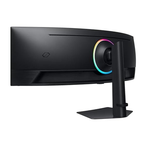 SAMSUNG 49” Odyssey G9 Series DQHD 1000R Curved Gaming Monitor, 1ms(GtG), VESA DisplayHDR 1000, 240Hz, AMD FreeSync Premium Pro, Height Adjustable Stand, Ultrawide Screen, LS49CG95