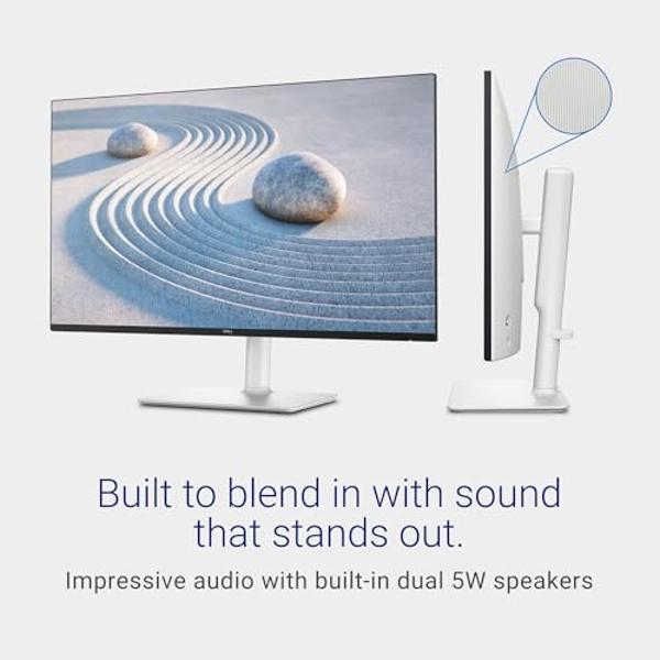 Dell S2725DS Monitor - 27 Inch, QHD (2560x1440) Display, 100Hz refresh rate, 1500:1 contrast ratio, TÜV Rheinland Eye comfort 4 Star, Integrated 2x5W speaker, Height/Tilt/Swivel/Pi
