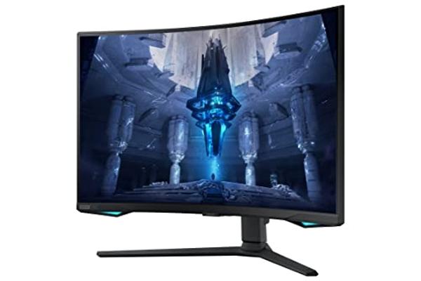 SAMSUNG 32" Odyssey Neo G7 4K UHD 165Hz 1ms G-Sync 1000R Curved Gaming Monitor, Quantum HDR2000, AMD FreeSync Premium Pro, Ultrawide Game View, DisplayPort, HDMI, Black, 2022 (Rene