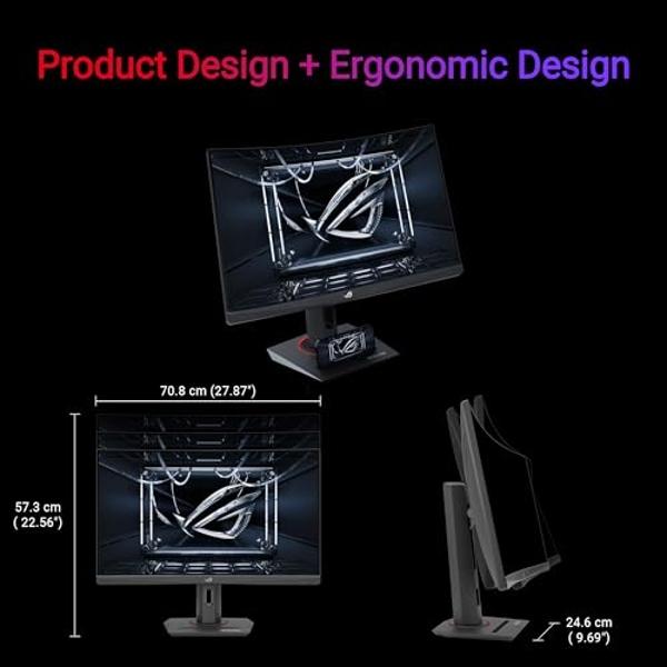 Viewedge Gaming Monitor 27 inch 180hz (Supports 144hz/165hz) 1ms, 110% sRGB with HDR 10 | 1080p IPS Screen, DP HDMI, Built-in Speakers, Support Freesync and Wall Mount