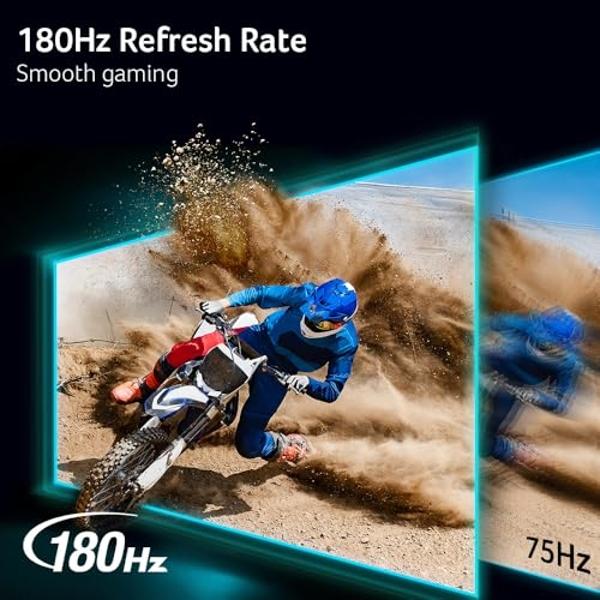 Acer Nitro 27" WQHD 2560 x 1440 1500R Curved PC Gaming Monitor | AMD FreeSync Premium | 180Hz Refresh | 1ms VRB | VESA Mountable | HDR10 | 1 x Display Port 1.2 & 2 x HDMI 2.0 | EDA
