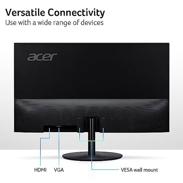 Acer SB272 27 Inch FHD (1920x1080P) IPS ZeroFrame Home & Office Monitor | AMD FreeSync Technology | Ultra-Thin design | 100Hz Response | Tilt