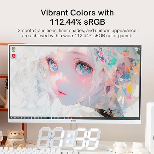 KOORUI 27” WQHD (2560 x 1440p) Gaming Monitor 170Hz (Supports 144Hz), 1ms Fast IPS, HDR 10, DCI-P3 95% Color Gamut, FreeSync Premium, Adaptive G-Sync, HDMI x 2, DisplayPort, Black