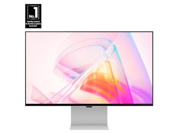 SAMSUNG 27" ViewFinity S9 Series 5K Computer Monitor, Thunderbolt 4, DisplayPort, Matte Display, 4K Slimfit-Camera, Slim Metal Design, AirPlay, Smart-TV Apps, Gaming Hub, LS27C900P