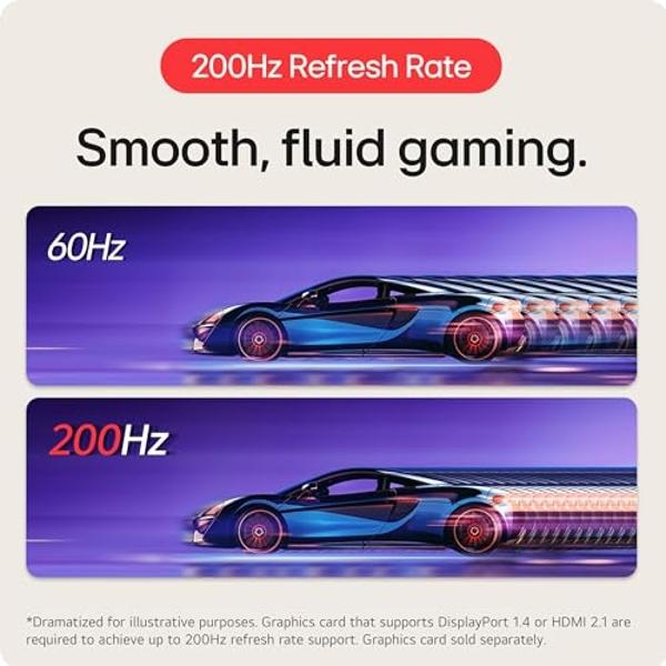LG 45GR75DC-B Ultragear Curved Gaming Monitor 45-Inch 32:9 Dual QHD 1ms 200Hz VESA DisplayHDR 600 with DCI-P3 95% AMD FreeSync Premium Pro Enhanced Gaming GUI DTS HP:X 3-Way Adjust