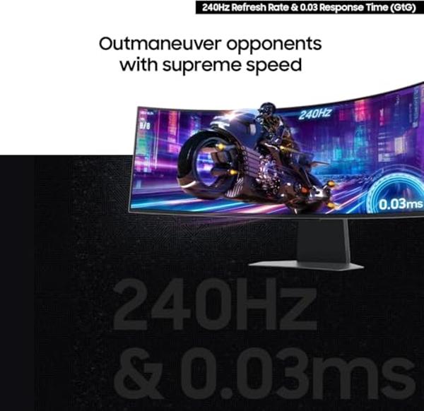 Samsung 34" Odyssey OLED G8 (G85SD) Series 4K Ultra-QWHD QD-OLED G-Sync Compatible Curved Gaming Monitor, 175Hz, 0.03ms, Glare-Free Display, AMD FreeSync Premium Pro, 3 Yr Warranty