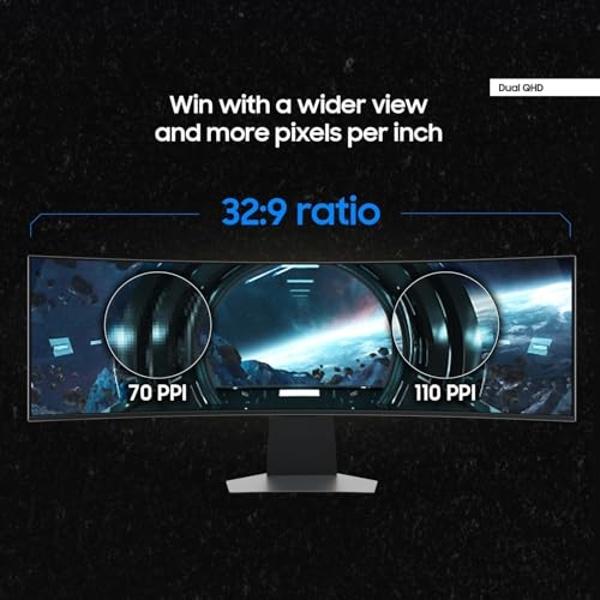Samsung 34" Odyssey OLED G8 (G85SD) Series 4K Ultra-QWHD QD-OLED G-Sync Compatible Curved Gaming Monitor, 175Hz, 0.03ms, Glare-Free Display, AMD FreeSync Premium Pro, 3 Yr Warranty