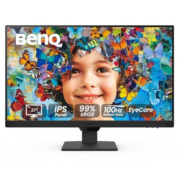 BenQ GW2790 27" Monitor 100Hz FHD 1920x1080p | IPS | Eye-Care | VESA Mount | Thin Bezel | Low Blue Light | Adaptive Brightness | DisplayPort | HDMI x2