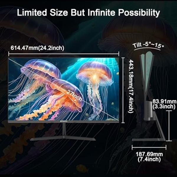 Samsung LC24F396FHNXZA 24-Inch Curved Monitor C24F396 (1920x1080 Full HD) (Renewed)