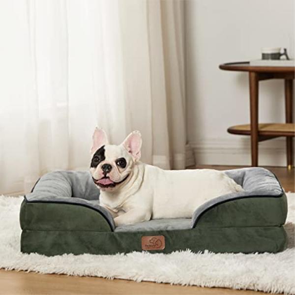 Bedsure XXL Orthopedic Dog Bed - Washable Great Dane Dog Sofa Beds for Giant Dogs, Supportive Foam Pet Couch Bed with Removable Washable Cover, Waterproof Lining and Nonskid Bottom