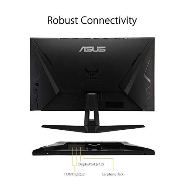 ASUS TUF Gaming 27" 2K HDR Monitor (VG27AQ1A) - QHD (2560 x 1440), IPS, 170Hz (Supports 144Hz), 1ms, Extreme Low Motion Blur, Speaker, G-SYNC Compatible, VESA Mountable, DisplayPor