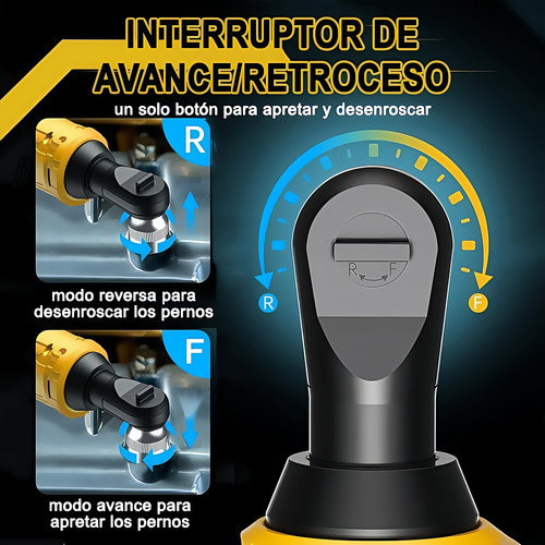 Llave De Trinquete Impacto Eléctrica,matraca Pistola 3/8+1/4