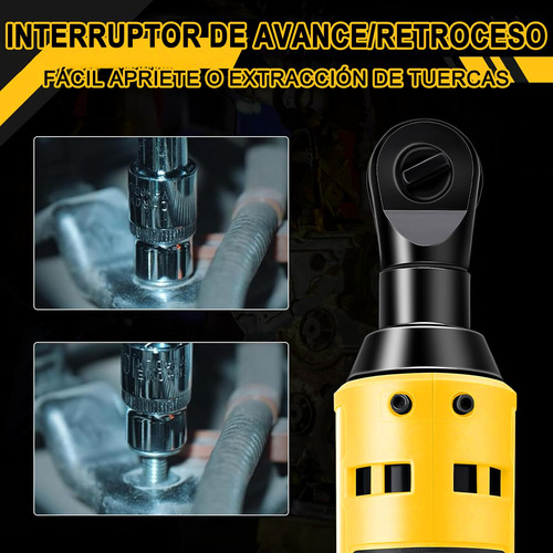 Llave De Trinquete Impacto Eléctrica,matraca Pistola 3/8+1/4
