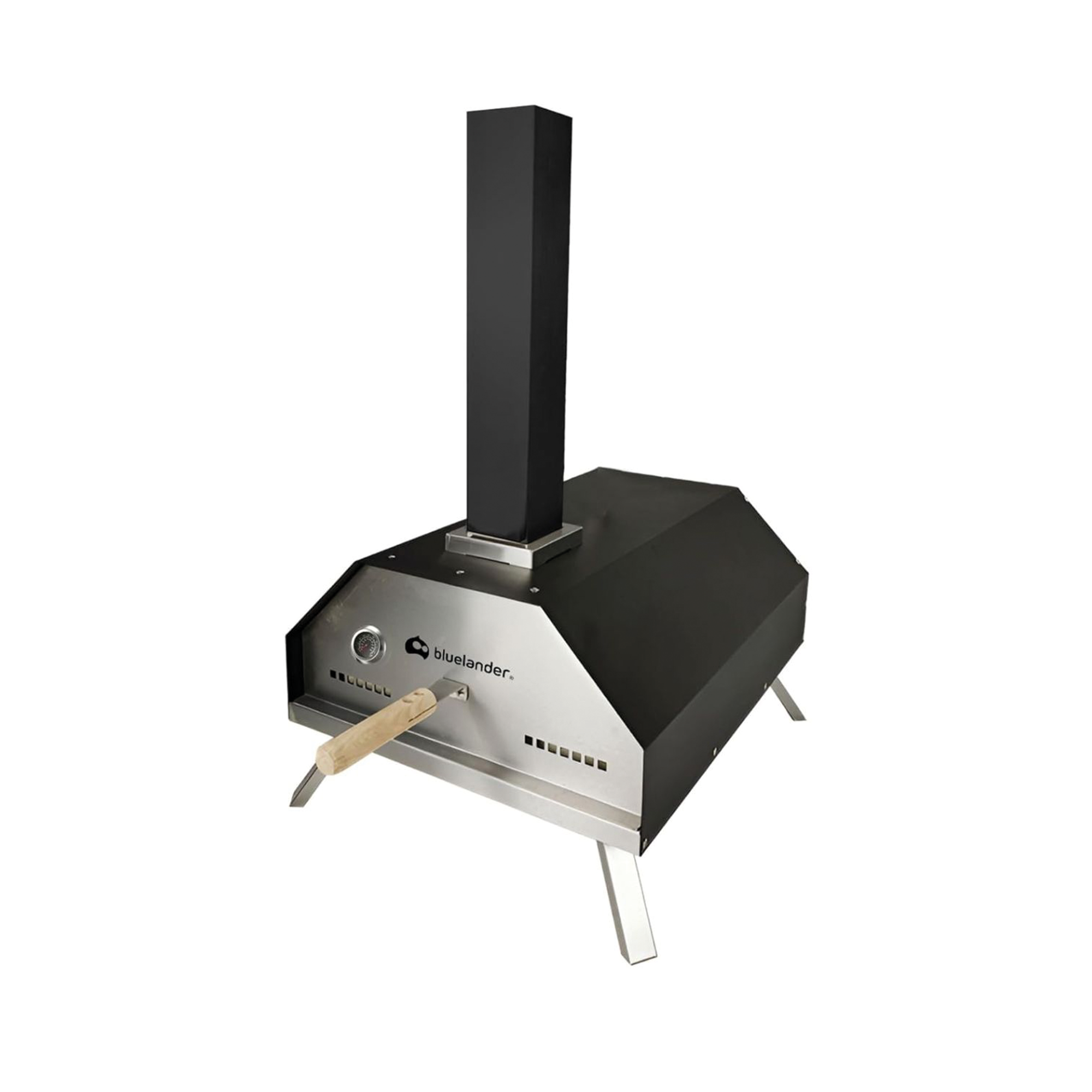Horno para Pizza Portátil con Control de Temperatura, Patas Plegables, Temperatura Máxima 400 ºC, Bluelander 