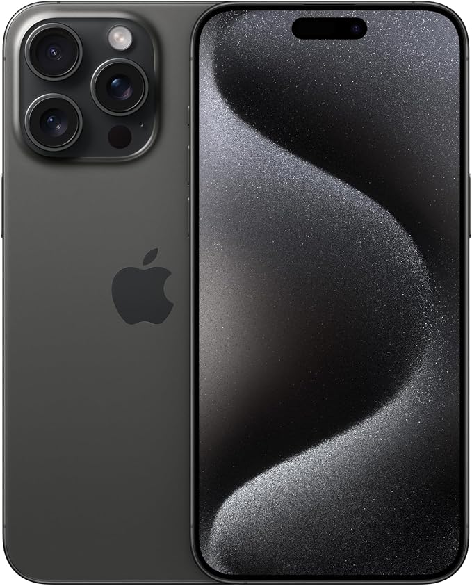 Apple iPhone 15 Pro Max color Negro 512GB Reacondicionado más Cubo de Carga Rápida