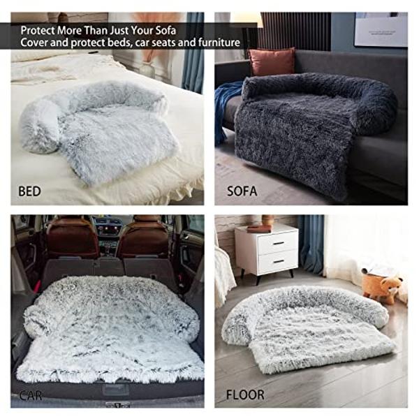 PawHut Luxury Fancy Dog Couch with Hidden Storage, Small Dog Sofa Bed with 2" Soft Foam, Modern Pet Furniture for Puppies & Little Breeds, Brown