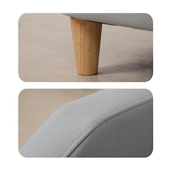Dog Bed/Pet Sofa Bed Technology Cloth Cat Sofa Bed Sleeping Couch High Wood Leg Animal Bed Sofa (Grey)