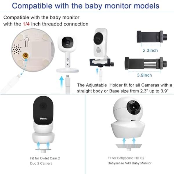 VTech RM7764-2HD Smart WiFi 2 Camera BabyMonitor, 360° Pan&Tilt, 10X Zoom, 7” HD Display & NightVision, Soothing Sounds, 2-Way Talk, Temperature & Motion Detection