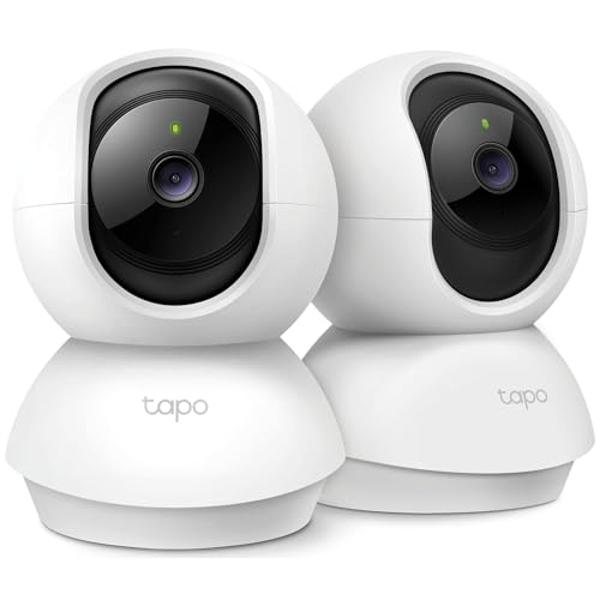 TP-Link Tapo 2K Pan/Tilt Security Camera for Baby Monitor, Dog Camera w/Motion Detection, 2-Way Audio, Siren, Night Vision, Cloud & SD Card Storage, Works with Alexa & Google Home,