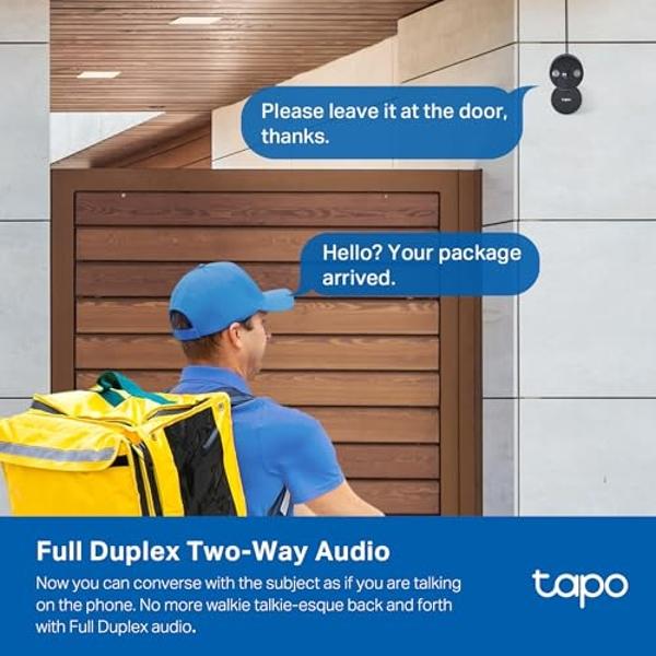 Tapo TP-Link 2K Pan/Tilt Indoor Security Camera for Baby Monitor, Pet Camera, Motion Detection & Tracking, 2-Way Audio, Cloud & SD Card Storage, Works w/Alexa & Google Home, Black,