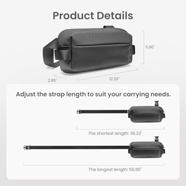 tomtoc Compact EDC Sling Bag, Chest Shoulder Crossbody Sling Daypack for Men Women, Water-resistant Lightweight Everyday Carry Casual Pack for Nintendo Switch 2, Tactical, Travel, 