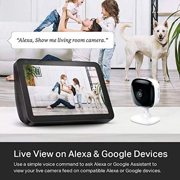 Kasa Smart Security Camera for Baby monitor, 1080p HD Indoor-Camera for Home Security with Motion Detection, Two-Way Audio, Night Vision, Cloud & SD Card Storage, Works with Alexa 