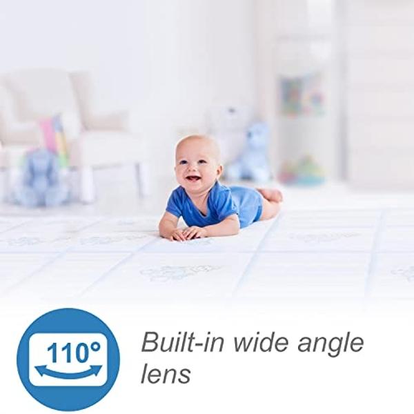 VTech RM5764-2HD 1080p Smart WiFi Remote Access 2 Camera BabyMonitor, 360° Pan & Tilt, 5" 720p HD Display, Night Vision, Soothing Sounds, 2-Way Talk, Temperature & Motion Detection