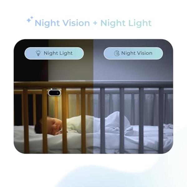 Tiny Traveler Ai Smart Wireless Baby Car Monitor with Travel Kit & Power Bank - AI-Powered Safety Alerts Detection, Virtual Fence, Long Range 1000ft Night Vision Lullabies Night Li
