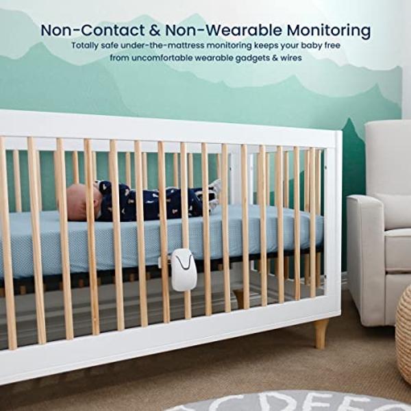 Babysense 7 Baby Sleep Breathing Movement Monitor for Newborn and Infants, No WiFi, Non Wearable, Non Contact Monitor with 2 Under-Mattress Sensors for Full Crib Coverage, FSA Baby