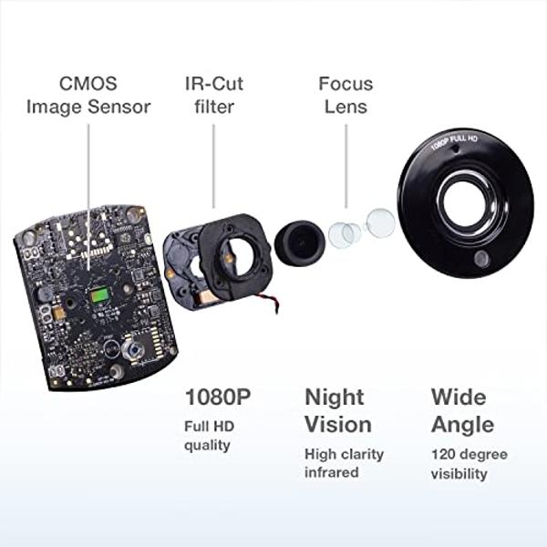 VTech RM5764-2HD 1080p Smart WiFi Remote Access 2 Camera BabyMonitor, 360° Pan & Tilt, 5" 720p HD Display, Night Vision, Soothing Sounds, 2-Way Talk, Temperature & Motion Detection