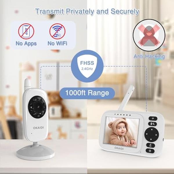 Owlet® Dream Duo Smart Baby Monitor: FDA-Cleared Dream Sock® Plus Owlet Cam 2- Tracks & Notifies for Pulse Rate & Oxygen While Viewing Baby in 1080p HD WiFi Video