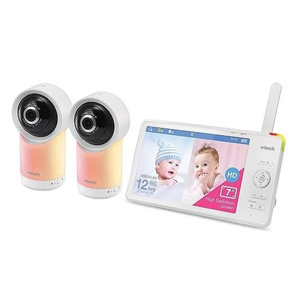 Maxi-Cosi See Pro 360 Baby Monitor with CryAssist™ AI Cry Translation, 2K HD camera with PTZ, Secure Non Wi-Fi 5 inch parent unit, 10 hour battery, Soothing Lullabies, 2-way audio