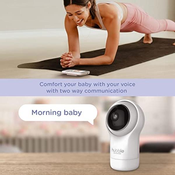 Hubble View Pro 5" Video Baby Monitor with Camera and Audio, NightVision Baby Camera Monitor Pan Tilt Zoom; 2Way Talk, Lullabies & Room Temp Monitoring, 1000ft Range, Secure Baby M