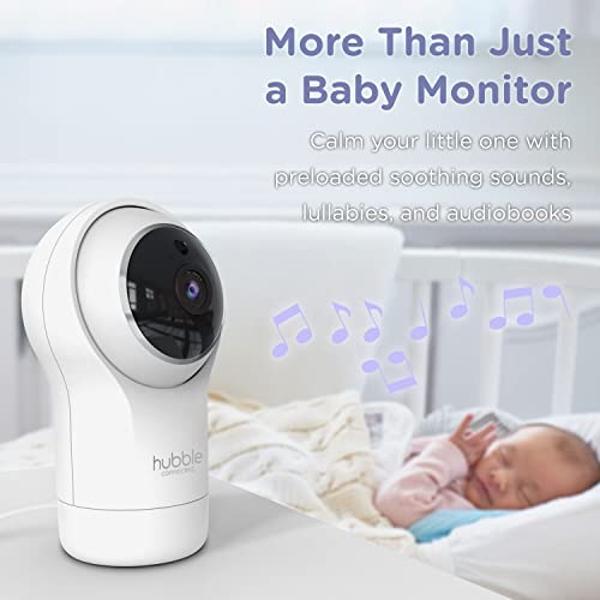 Hubble View Pro 5" Video Baby Monitor with Camera and Audio, NightVision Baby Camera Monitor Pan Tilt Zoom; 2Way Talk, Lullabies & Room Temp Monitoring, 1000ft Range, Secure Baby M