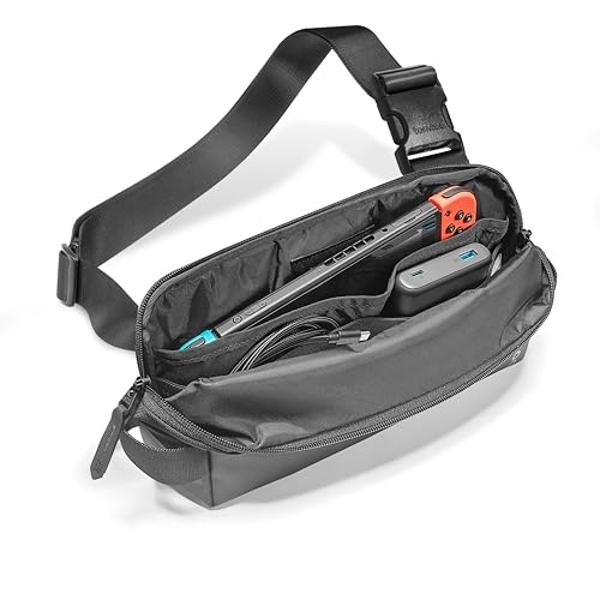 tomtoc Compact EDC Sling Bag, Chest Shoulder Crossbody Sling Daypack for Men Women, Water-resistant Lightweight Everyday Carry Casual Pack for Nintendo Switch 2, Tactical, Travel, 