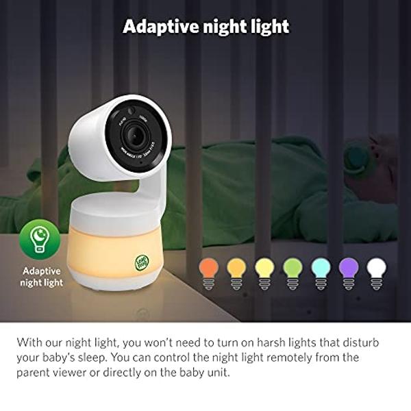 LeapFrog LF930HD Baby Monitor, 7” 720p HD Display,Video Baby Monitor with Camera and Audio, 1080p Smart Remote Access,360° Pan & Tilt,Color Night Light &Vision, Two-Way Intercom