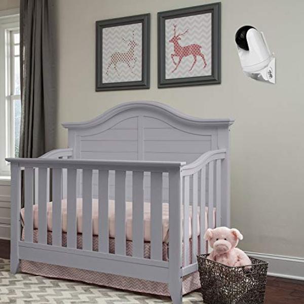 VuSee Corner Baby Monitor Mount - Safely Hold Baby Monitors or Indoor Camera Shelf - Compatible with Most Baby Brands - Corner Wall Mount with Easy Installation - 1 Pack
