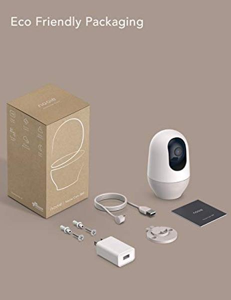nooie 5G Baby Monitor, 2K Baby Monitor with Camera and Audio, WiFi Pet Camera for Smartphone APP Control, Motion and Sound Detection, HD Night Vision, Compatible with Alexa, SD or 