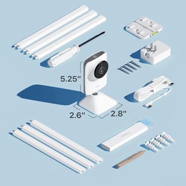 Miku Pro (Upgraded) Smart Baby Monitor Camera & Wall Mount, Real Time Breathing & Sleep Tracking, Contact Free, Instant Alerts, Safe Sleep, Requires Additional Monthly Membership