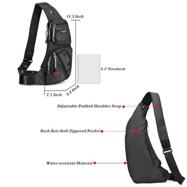 NICGID Sling Bag Chest Shoulder Backpack Crossbody Bags Casual Daypack for Men Women