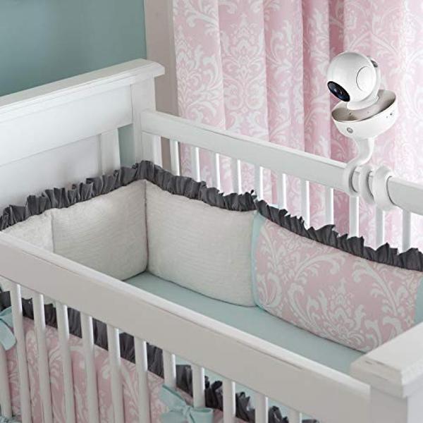 VuSee Corner Baby Monitor Mount - Safely Hold Baby Monitors or Indoor Camera Shelf - Compatible with Most Baby Brands - Corner Wall Mount with Easy Installation - 1 Pack