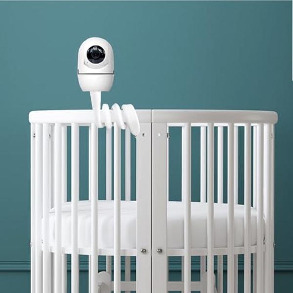 FlexxiCam | Universal Baby Monitor Holder with Velcro Strap | Flexible Baby Camera Mount Shelf | No Drilling | A Safer Monitor Stand for Your Baby