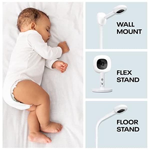 nooie 5G Baby Monitor, 2K Baby Monitor with Camera and Audio, WiFi Pet Camera for Smartphone APP Control, Motion and Sound Detection, HD Night Vision, Compatible with Alexa, SD or 