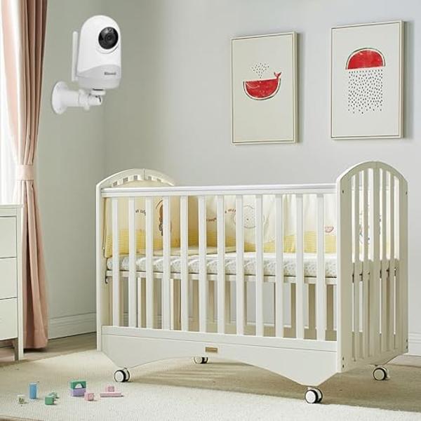LEFXMOPHY AL Wall Mount Compatible for Blemil Baby BL9052 BL9052-2 BL9046-2 Baby Monitor Camera Holder with Base Plate Stand (Cam not Include)
