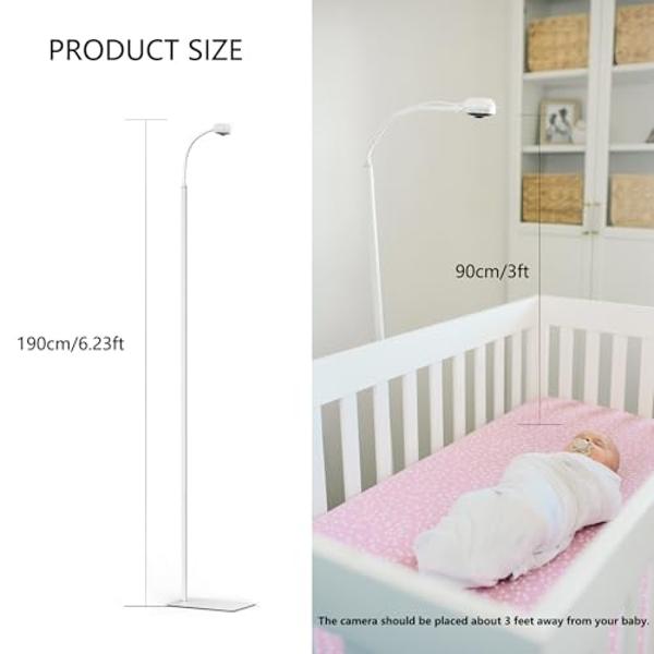 FlexxiCam | Universal Baby Monitor Holder with Velcro Strap | Flexible Baby Camera Mount Shelf | No Drilling | A Safer Monitor Stand for Your Baby