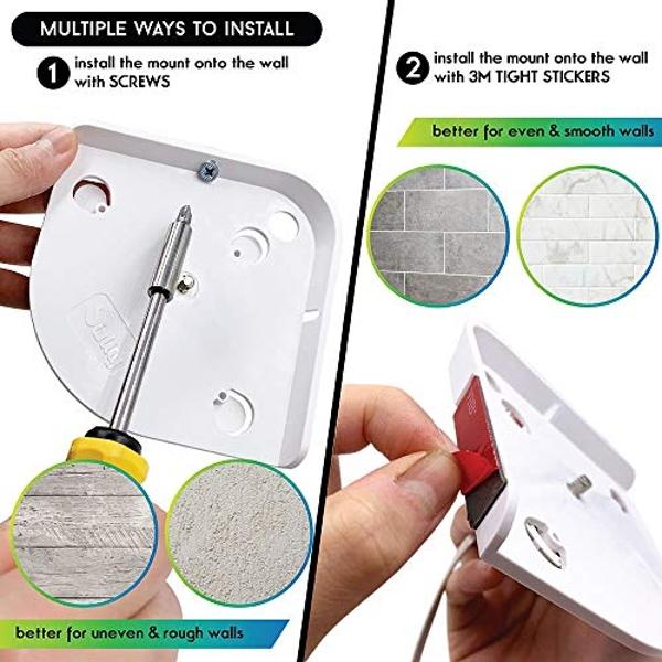 Baby Monitor Shelf Mount for Hello Baby Corner Camera Shelf Compatible with Infant Optics DXR-8 DXR-5 Arlo Baby Babysense 7 Motorola - Universal Wall Mounts Crib Cam Holder for Inf
